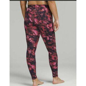 Lululemon Align High-Rise Pant Intensity Pink Blossom Multi Size 18